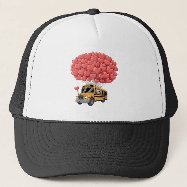 Casquette Happy Valentine's Day Bus with Owl (Devant)