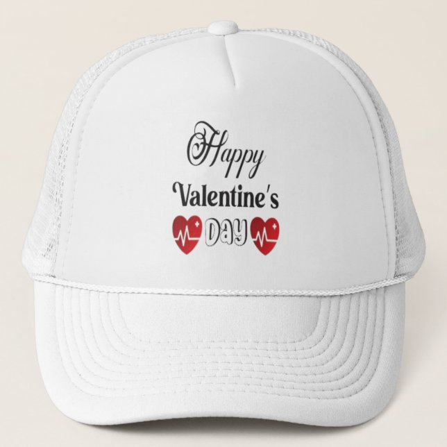 Casquette Happy Valentines Day Trucker Hat (Devant)