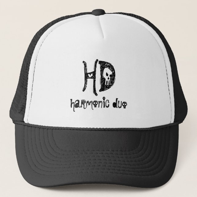 Casquette harmonique de camionneur de duo (Devant)