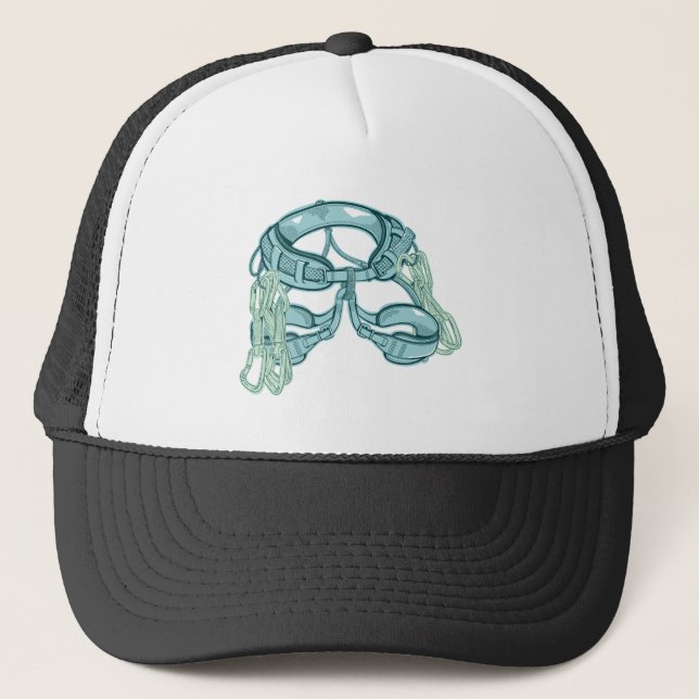 Casquette Harnais d'escalade de roche avec tirages rapides (Devant)