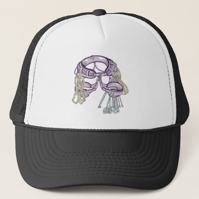 Casquette harnais et équipement escalade de commerce (Devant)