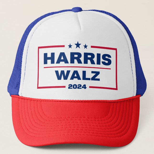 Casquette Harris Wlaz 2024 Kamala Harris Tim Walz Election (Devant)