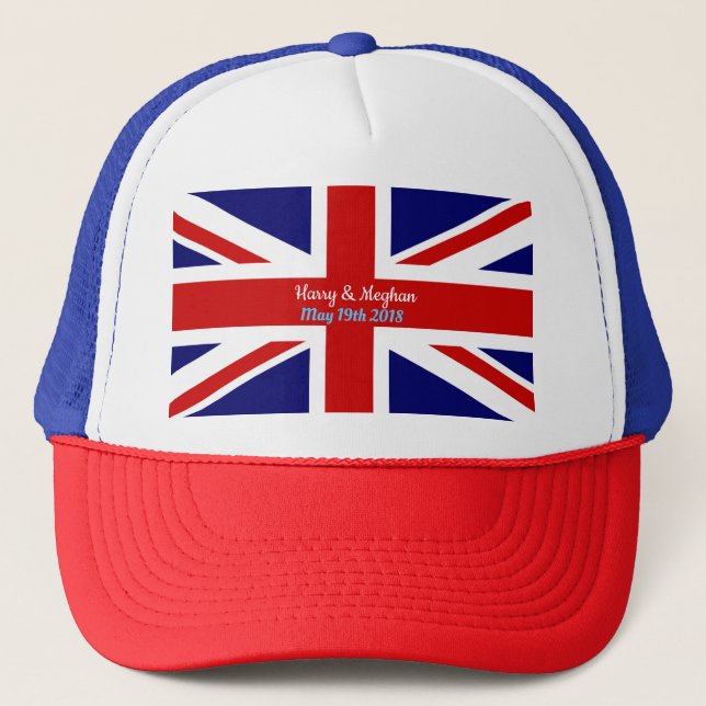Casquette Harry et Meghan, union Jack (Devant)
