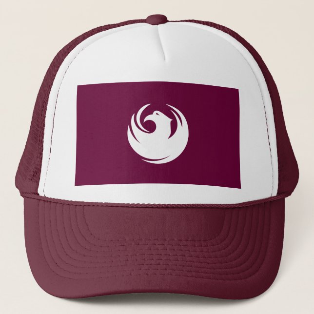 Casquette Hat with Flag of Phoenix, Arizona (Devant)