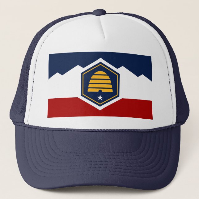 Casquette Hat with Flag of Utah, USA (Devant)