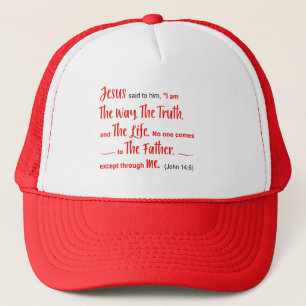 Casquette HAT with verse "I am the Way..." John 14:6