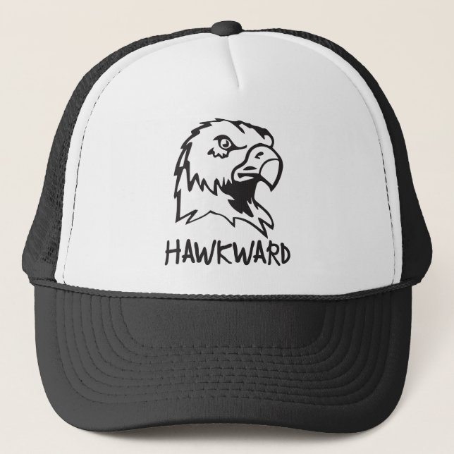 Casquette Hawkward - calembour maladroit de faucon (Devant)