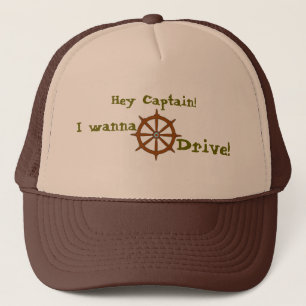 Casquette Hé capitaine I veulent conduire