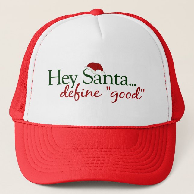 Casquette Hé Père Noël définissent bon (Devant)