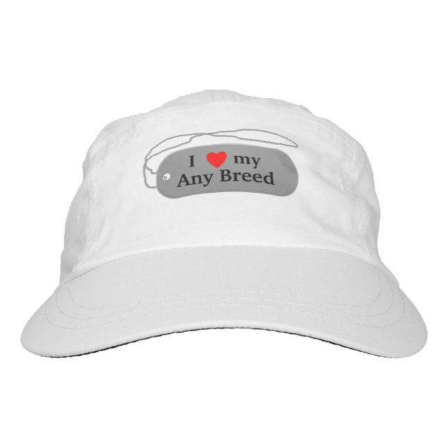 Casquette Headsweat J'aime ma race de chien (Devant)