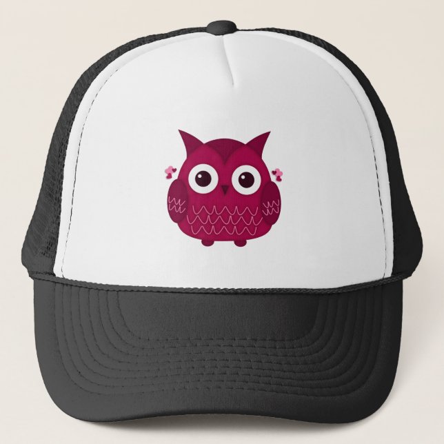 Casquette Heart the Pink Owl (Devant)