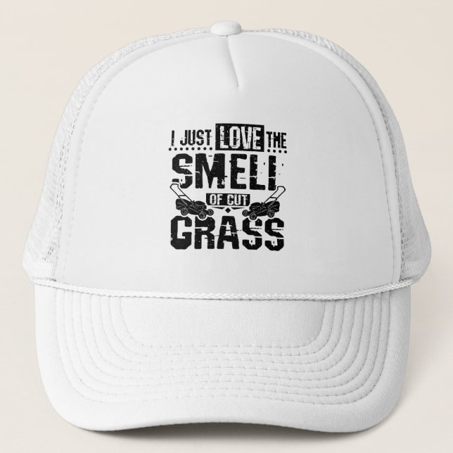 Casquette Herbe de tondeuse de pelouse (Devant)