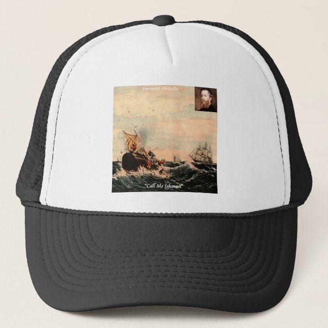 Casquette Herman Melville Appelez-Moi Ishmael Citation (Devant)