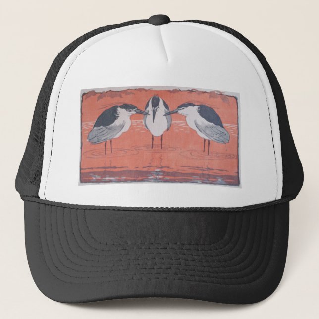 Casquette Hérons de nuit par Otto Eckmann (Devant)