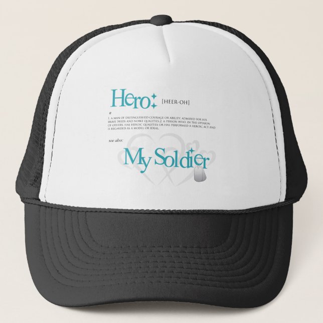 Casquette Héros : Mon soldat (Devant)