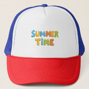 Casquette Heure d'été - Temps d'été coloré Texte