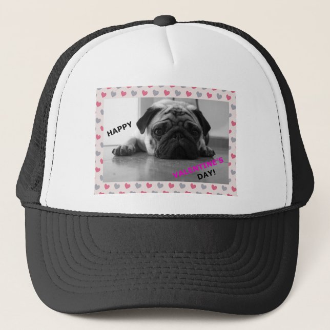 Casquette Heureuse Sainte-Valentin carlin (Devant)