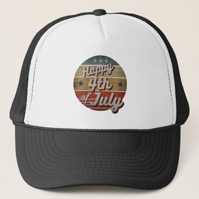 CASQUETTE HEUREUX 4 JUILLET TRUCKER HAT (Devant)