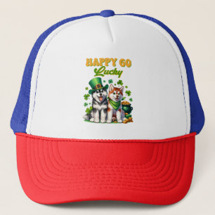 Casquette Heureux au Hasard Toutou Husky Mignon St. Patrick