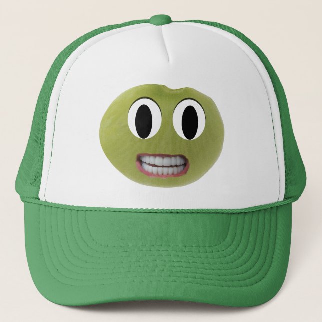 Casquette heureux de sourire d'haricot de lima (Devant)