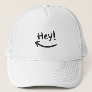 Casquette Hey souriant