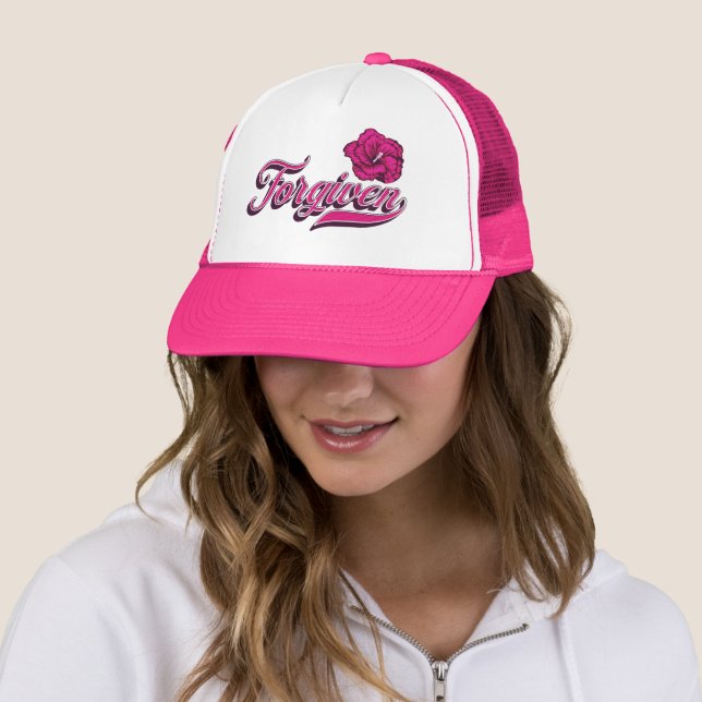 Casquette Hibiscus oublié (En situation)