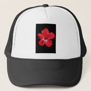 Casquette Hibiscus rouge