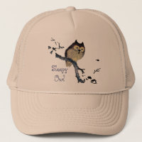 Hibou somnolent vintage