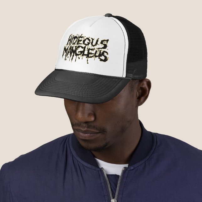 Casquette Hideous Mangleus plus récent Logo Trucker Chapeau (En situation)