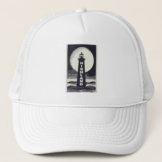 Casquette Highland Lighthouse Massachusetts Moon (Devant)
