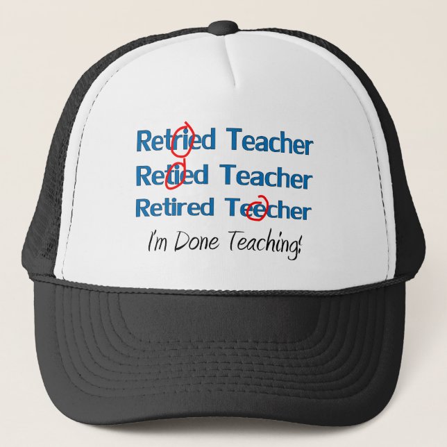 Casquette Hilarous a retiré des cadeaux de professeur (Devant)