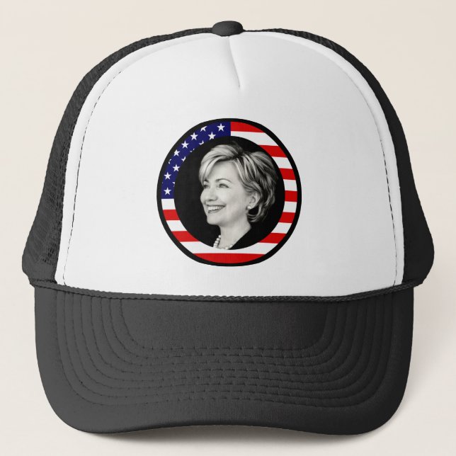 Casquette hillary Clinton : nous drapeau : pittoresque : (Devant)