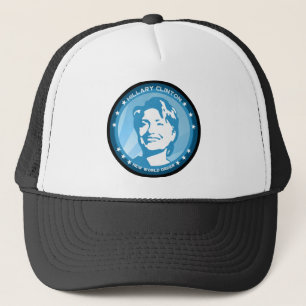 Casquette hillary clinton : rayons bleus :