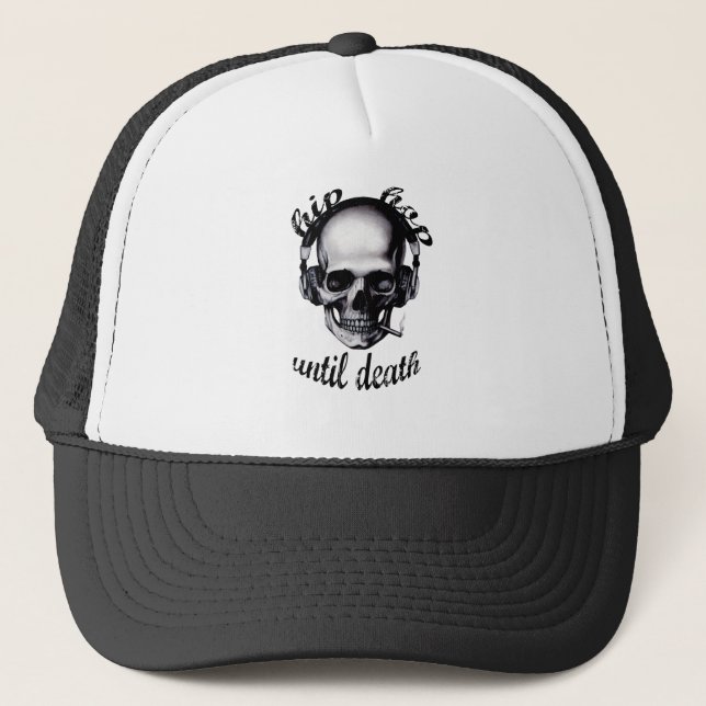 Casquette Hip hop jusqu'à la mort (Devant)