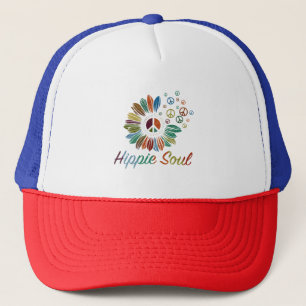 Casquette Hippie Boho Paix et Amour de l'Âme