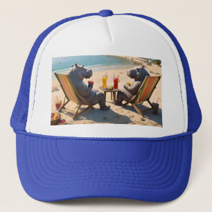 Casquette Hippo Hour : Cocktails au bord de la plage et bons