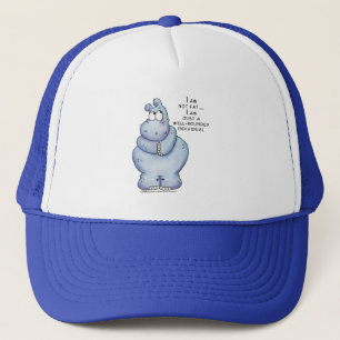 Casquette Hippopotame Hippo-Bleu bien arrondi