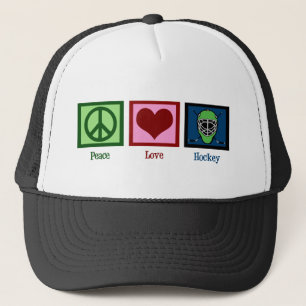 Casquette Hockey Peace Love