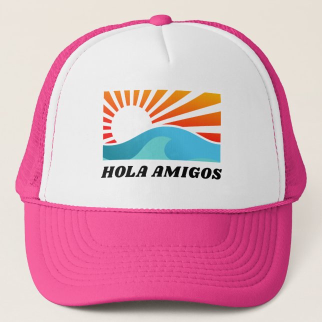 Casquette Hola Amigos Mexique Enterrement de Vie de Jeune Fi (Devant)