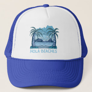 Casquette HOLA BEACHES drôle de vie de plage été