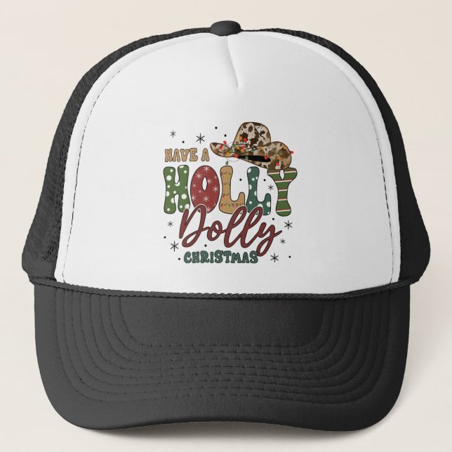 Casquette Holly Jolly Christmas (Devant)