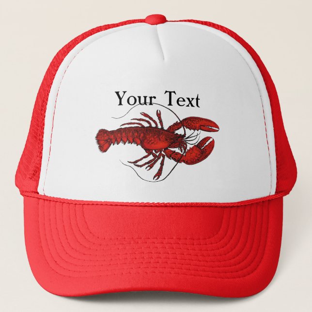 Casquette Homard rouge 3 (Devant)