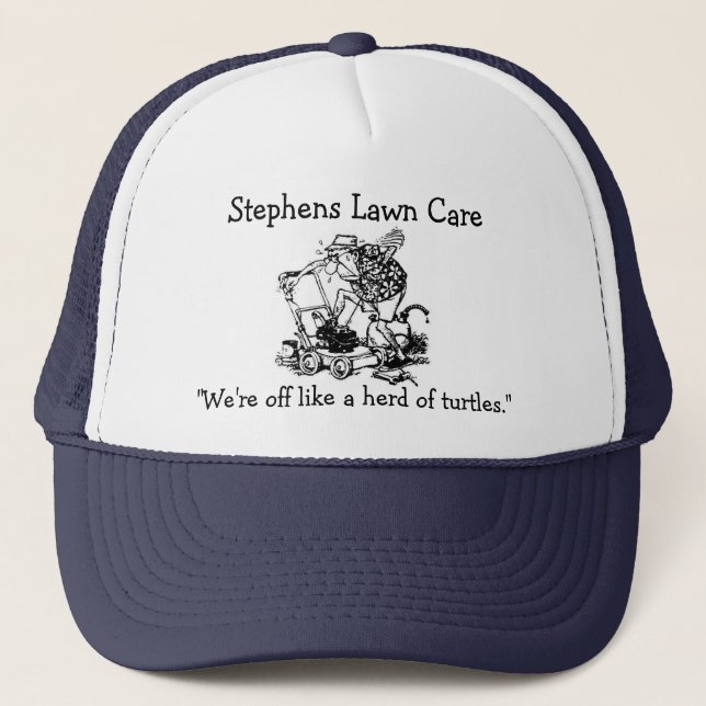 Casquette homme de tondeuse à gazon, soin de pelouse de (Devant)