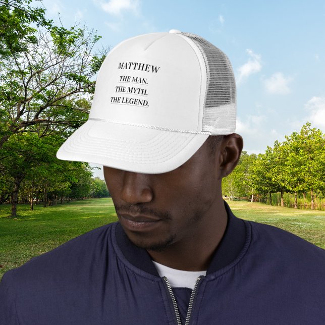 Casquette Homme mythe légende nom fun (Créateur téléchargé)