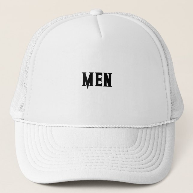 Casquette HOMME Texte Blanc couleur Beau garçons Hommes Spor (Devant)
