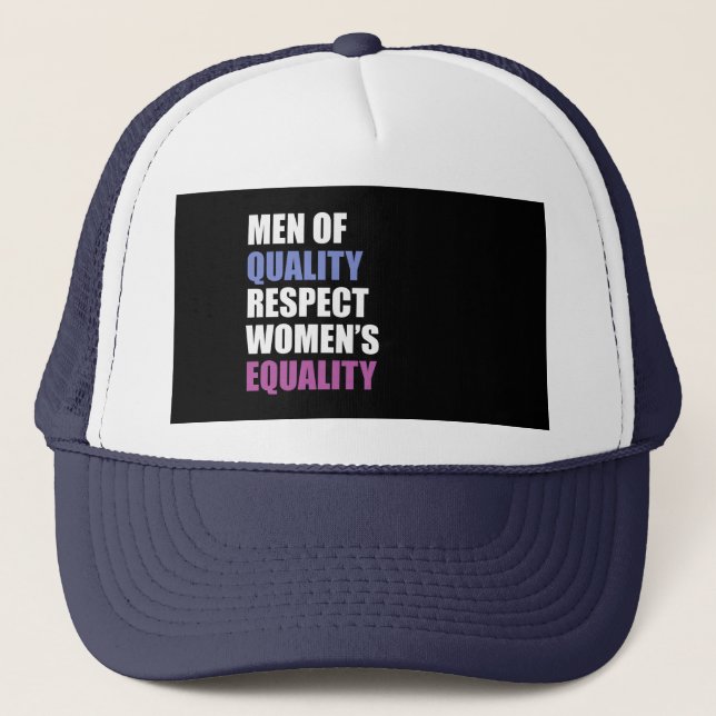 Casquette "Hommes de l'égalité des femmes de respect de (Devant)