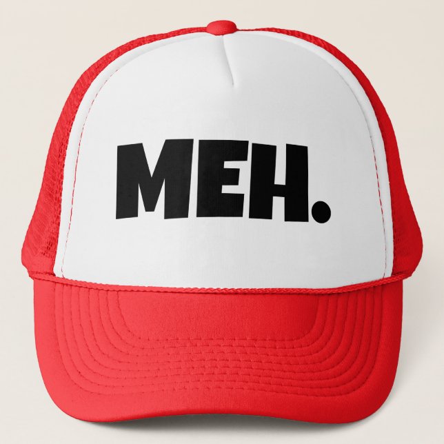 Casquette Hommes drôles de Meh (Devant)