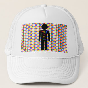 Casquette Hommes gays LGBTQ Silhouette et arc-en-ciel