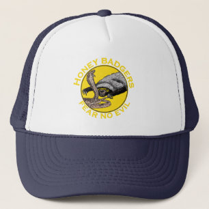 Casquette Honey Badger Craindre no Evil Badass Yellow Animal