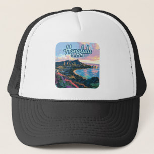Casquette Honolulu Hawaii Oahu Waikiki Beach Diamondhead